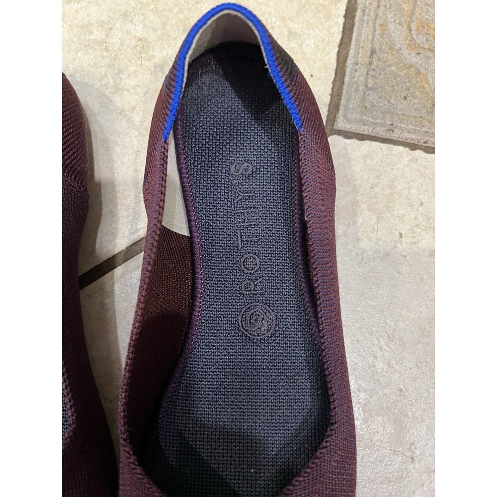 Rothy’s The Flat Cabernet Big Stripe Round Toe Ballet Flats Sz 9.5 - Picture 3 of 10